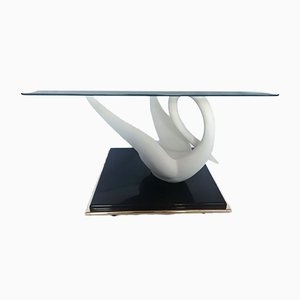 Mid-Century Swan Coffee Table from Maison Jansen