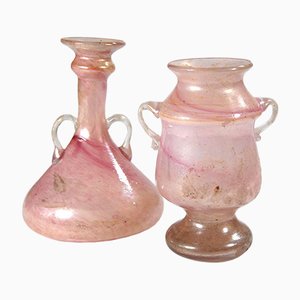 Vases Scavo Vintage en Verre Soufflé à la Main de Cenedese, 1970s, Set de 2