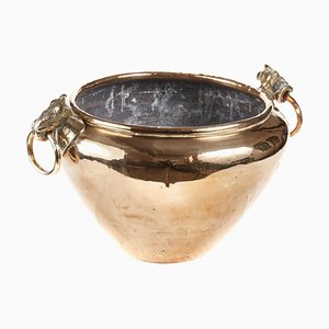 19th Century Brass Cauldron