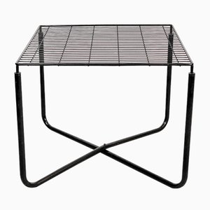 Mesa Jarpen posmoderna en negro de Niels Gammelgaard para Ikea, 1983