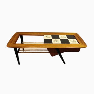 Table Basse Hidden Bar Vintage par Alfred Hendrickx pour Belform, 1950s