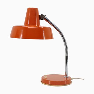 Orange Adjustable Table Lamp, Czechoslovakia, 1970s