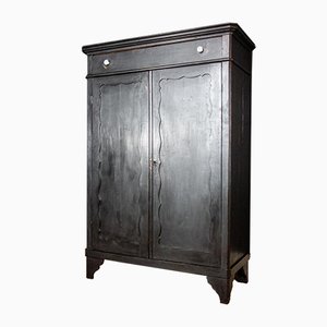 Armoire Antique Noire, Pays-Bas, 1920s