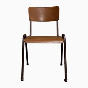 Chaise d'École Vintage Marron Empilable