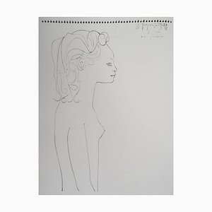 Woman in Profile Lithographie nach Pablo Picasso