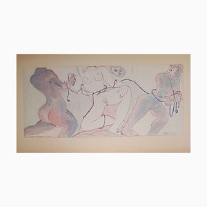 Dibujos The Slaves de Henry de Waroquier, 1938