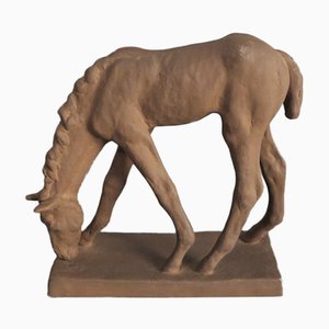 Ceramic Foal by Else Bach for Karlsruher Majolika, 1950s