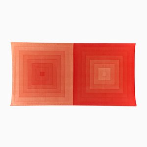 Decoración de pared cuadrada grande de terciopelo de algodón de Verner Panton para Mira