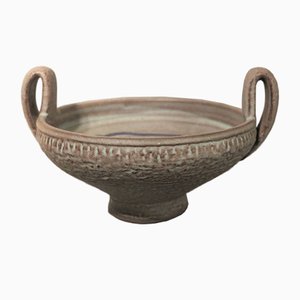 Ceramic Handle Bowl by Fridegart Glatzle for Karlsruher Majolika, 1960s