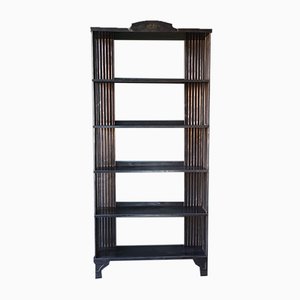 Art Deco Regale online bei Pamono Regal Bücherregal Wandregal Mahagoni dreiteilig wie antik