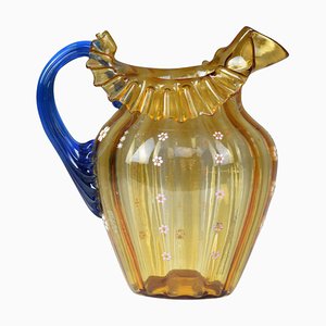 Pichet Style Liberty Vintage en Verre de Murano, Italie