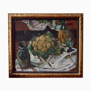 Nature morte au chou-fleur par Médard Maertens, 1944