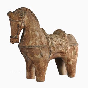 Terracotta Horse by Aldo Londi for Bitossi, 1970s
