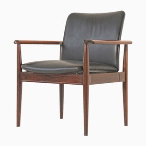 Fauteuil Diplomat Modèle Fd 901 en Palissandre par Finn Juhl pour France & Søn / France & Daverkosen, 1960s