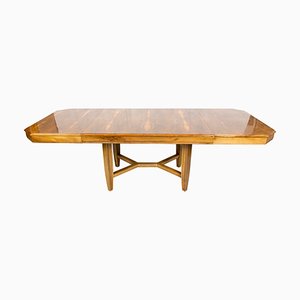 Art Deco Walnut Extendable Table, 1920s