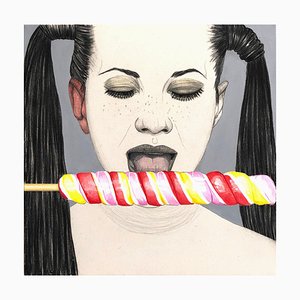 Mateo Andrea, Pirulo 2020, 2020, Graphite, Colored Pencil & Collage on Paper