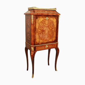 19th Century Louis XVI Floral Marquetry Writing Cabinet or Lady's Secretaire