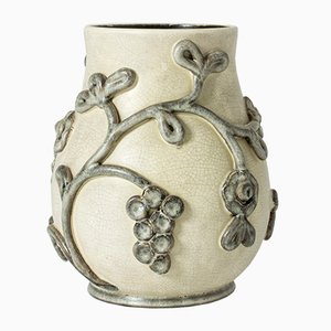 Jarrón sueco vintage de cerámica de Eva Jancke-Björk para Bo Fajans