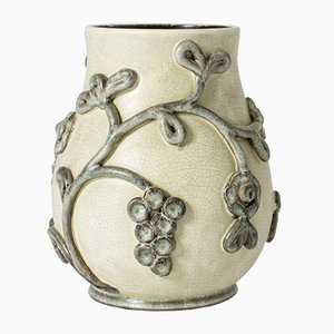 Vase Vintage en Céramique par Eva Jancke-Björk pour Bo Fajans, Suède