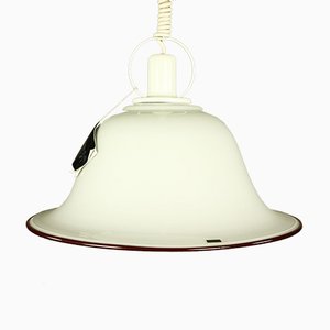 Vintage Ceiling Lamp with Glass Shade from Doria Leuchten