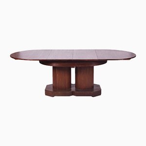 Mesa de comedor extensible Secesión vienesa antigua grande de Otto Prutscher, años 10