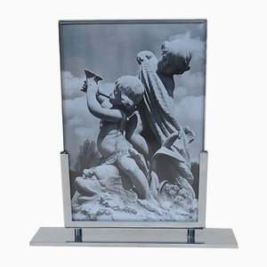 Vintage Art Deco French Chrome Picture Frame