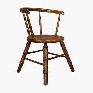 Englischer Vintage Windsor Beistellstuhl aus England im viktorianischen Stil