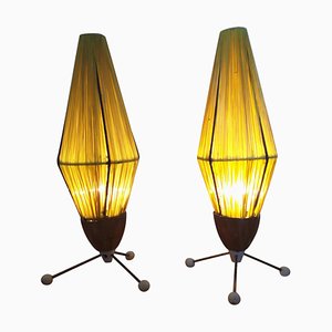 Mid-Century Rocket Table Lamps, 1960s, Set of 2