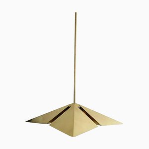 Brass Pendant Lamp from Vereinigte Werkstätten München, Germany, 1970s