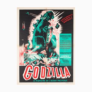 Affiche de Film Godzilla Film Vintage par A. Poucel, France, 1954