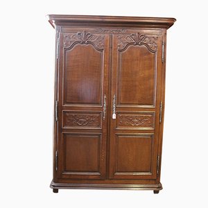 18th Century Louis XIV French Oak Wardrobe