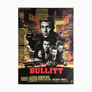 Poster grande del film Bullitt di Saukoff, Francia, 1968