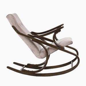 Rocking Chair en Bois Courbé de TON, 1960s