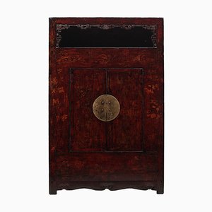 Large Antique Chinese Shanxi Painted Armoire