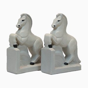 Vintage Art Deco Bookends Attributed to Colette Goueden, Set of 2