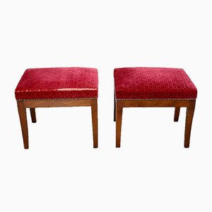 Set of 18th Century Directoire Mahogany Stools