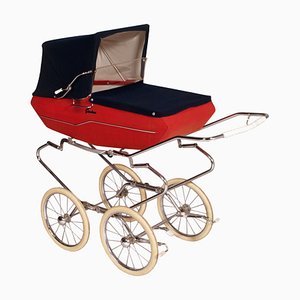 Mid-Century Italian Baby Carriage Pram Storage from Giordani, 1950s