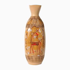 Italienische Mid-Century Pferde Vase von Fratelli Fanciullacci, 1960er