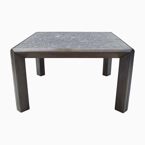 Tavolino da caffè Mid-Century con ripiano in fossile di Ronald Schmitt, Germania, anni '60