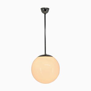 Lámpara de araña Bauhaus minimalista tipo cromo 5878 de Franta Anyz, años 30