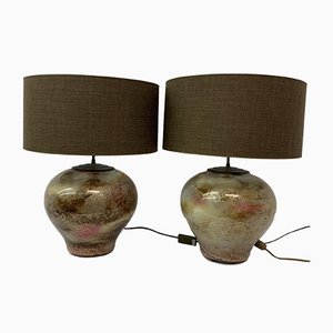 French Table Lamps, 1970s, Set of 2