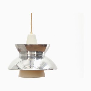 Mid-Century Modern Scandinavian Chrome Doo-Wop Pendant Lamp from Louis Poulsen