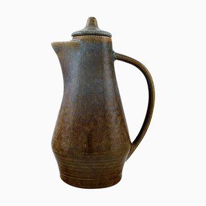 Jug with Lid in Glazed Stoneware by Carl Harry Stålhane for Rörstrand