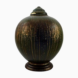 Art Deco Töpfer Vase von Lucien Brisdoux, Frankreich, 1920er