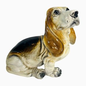 Vintage Basset Hound Skulptur von King, 1960er