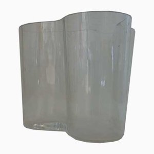 Vintage Savoy Vase aus Klarglas von Alvar Aalto für Iittala