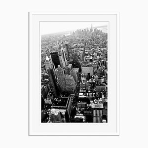 Manhattan Island Oversize Archival Pigment Print Framed in White by Stuart Christian Möller