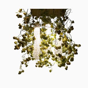 Plafonnier Flower Power avec Verre de Murano et Fleurs Physalis de VGnewtrend