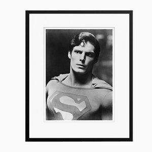 Christopher Reeve Superman in Black Frame from Galerie Prints