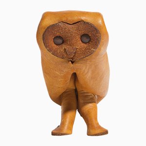 Mid-Century Leather Owl from Deru